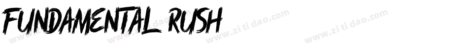 Fundamental Rush字体转换